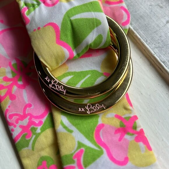 Lilly Pulitzer Pink and Yellow Belt Vibrant Accessories main image 6